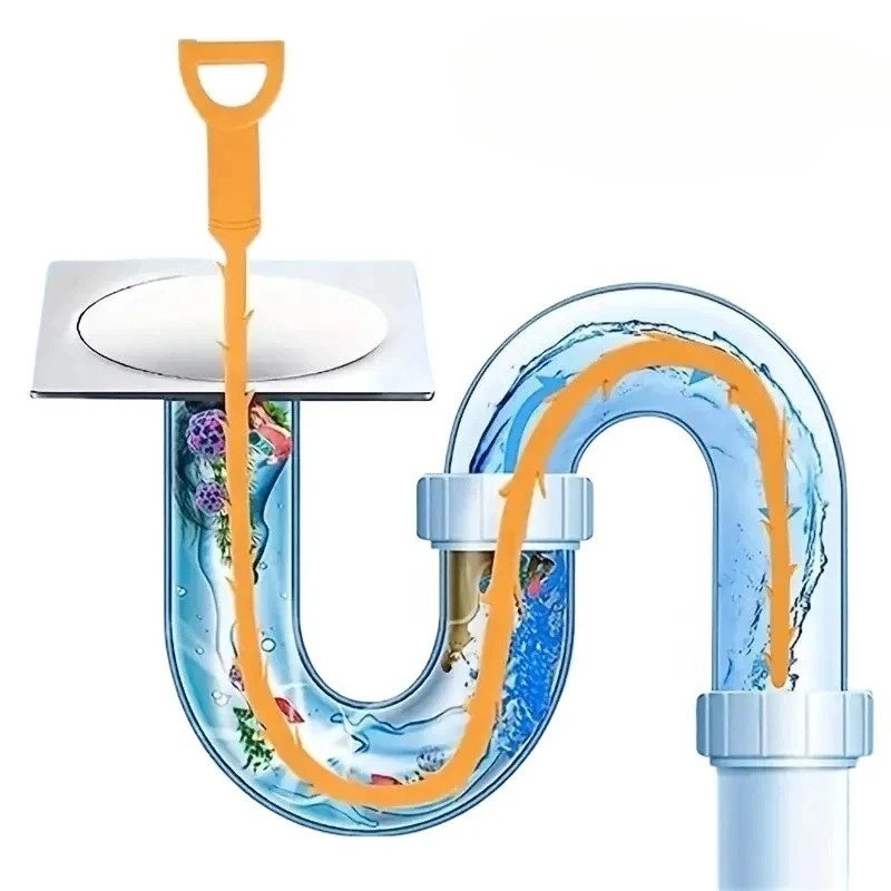 Drain Snake Flexible - 1/10 Peças Ferramenta de Desobstrução de