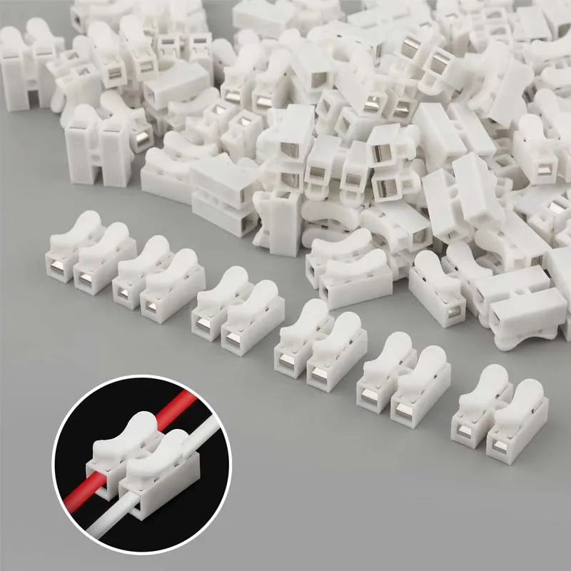 Push Fit Connector - 50 Conectores Elétricos de Mola de