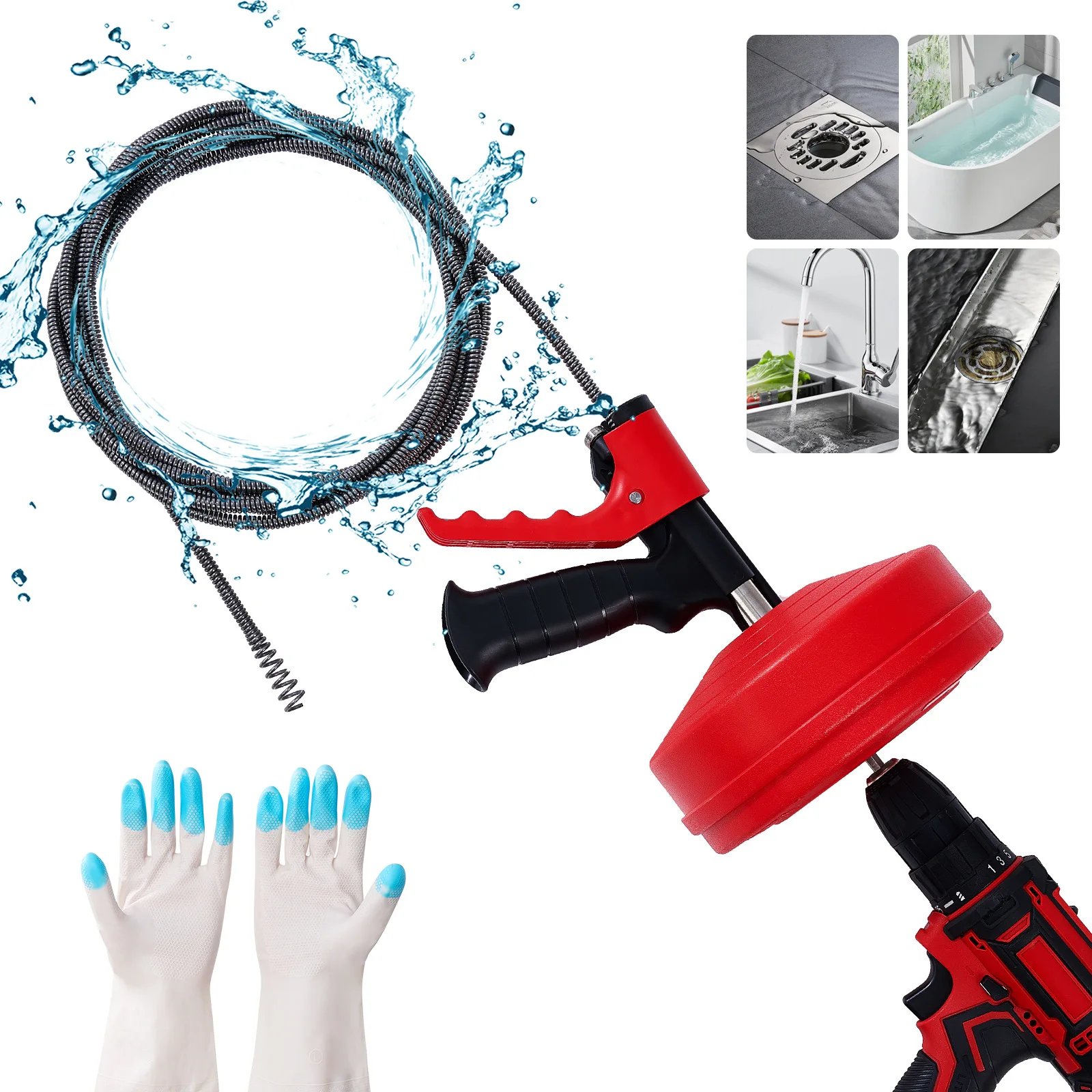 Desentupidor de Ralos Profissi - Drain Snake Flexible avaliação e preço