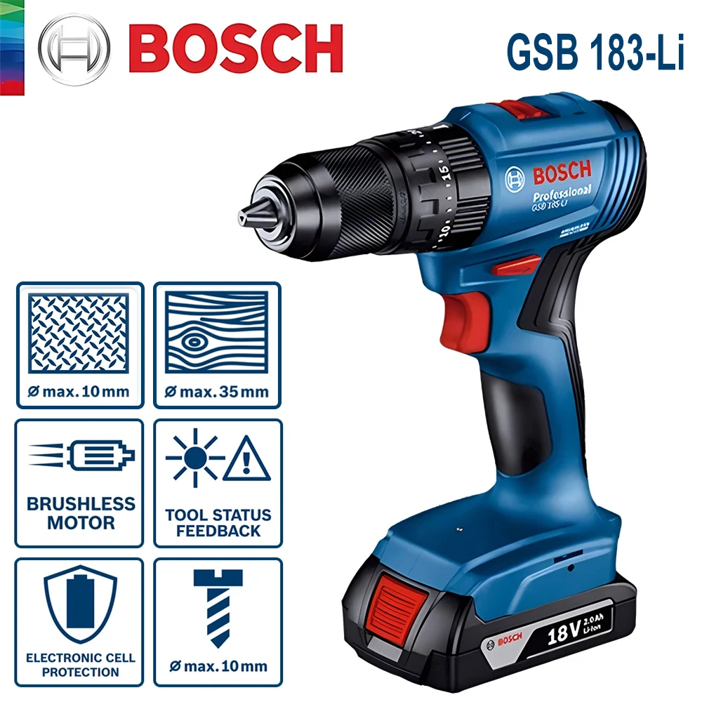 Furadeira de Impacto Sem Escov - Bosch Drill Gsb 18V avaliação e preço