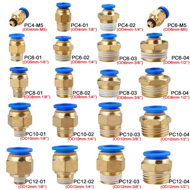 10/50 peças conector de ar de  - Compression Fitting Brass avaliação e preço